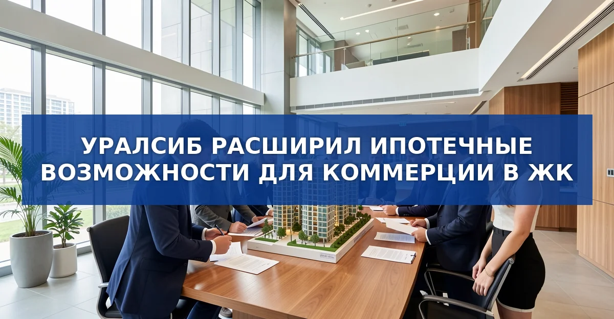 Уралсиб банк расширил ипотеку на коммерцию в жилых комплексах с 2026 года
