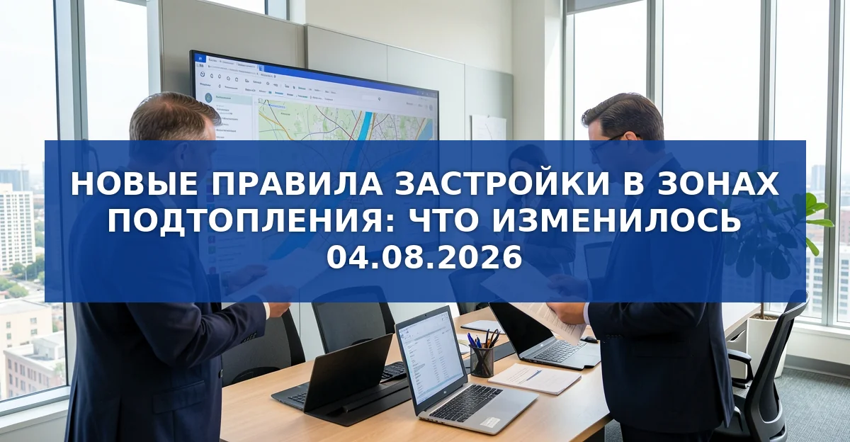 Новые ограничения на строительство в зонах подтопления: что изменилось с 4 августа 2026 года