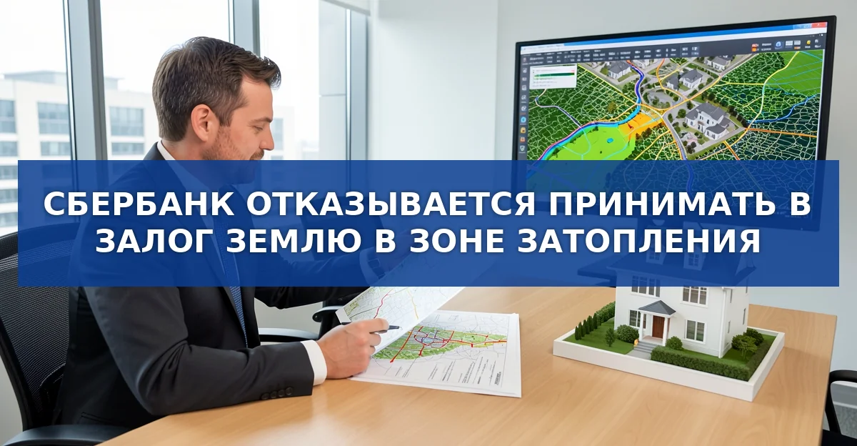 Сбербанк отказывается принимать в залог землю в зонах затопления: что изменится для заемщиков