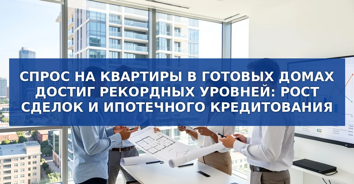 Рекордный спрос на квартиры в готовых домах: рост сделок и ипотечного кредитования в 2026 году