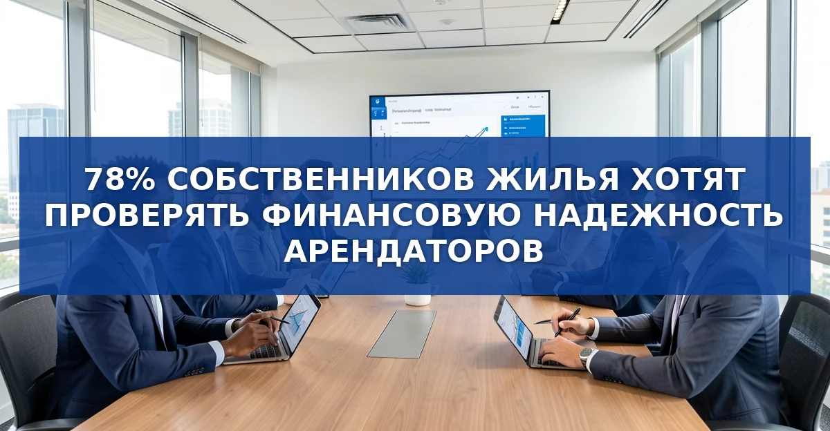 Рост спроса на проверку финансовой надёжности арендаторов меняет рынок аренды