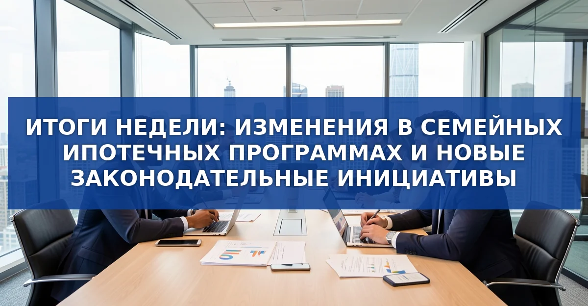 Итоги недели 17‑21 августа 2026: изменения в ипотеке и нововведения в законодательстве