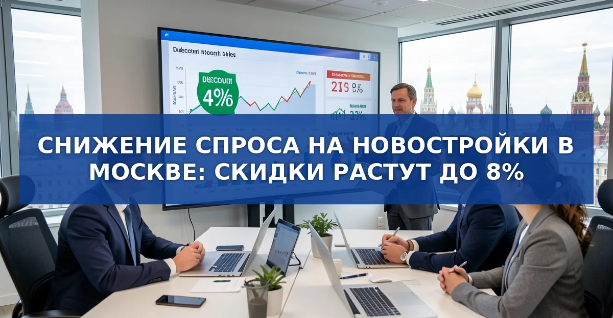 Рынок новостроек Москвы: скидки растут, а спрос падает