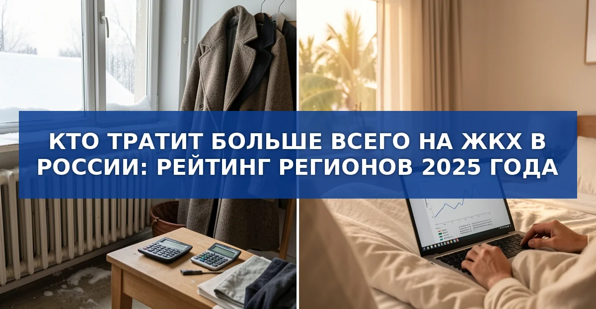 Кто тратит больше всего на ЖКХ в России: региональный анализ 2025 года