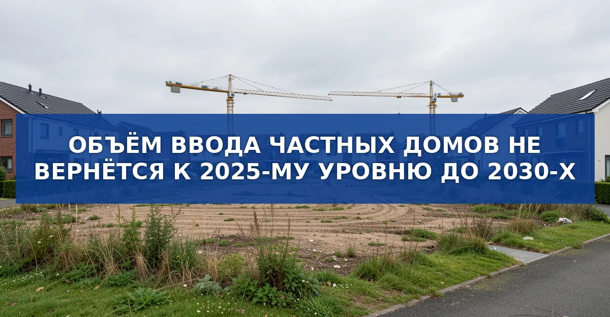 Почему ввод частных домов не вернётся к 2025‑му уровню до 2030‑х годов