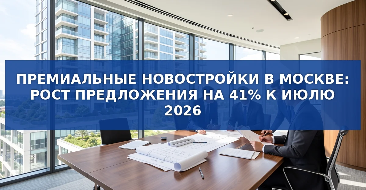 Премиальное жильё в Москве: рост предложения на 41 % и новые тенденции 2026 года