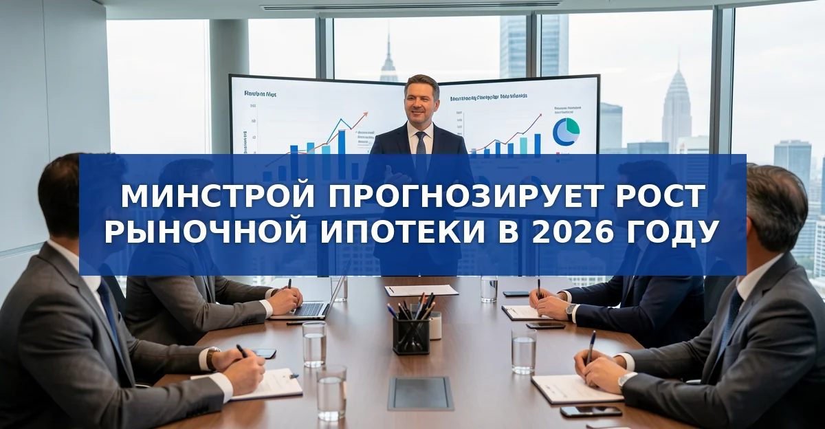 Минстрой прогнозирует рост рыночной ипотеки в 2026 году