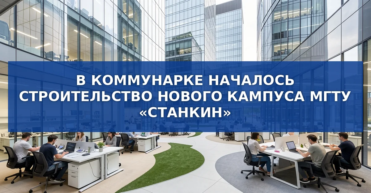 Новый ультрасовременный кампус МГТУ «Станкин» в Коммунарке: к 2029 году центр станкостроения России