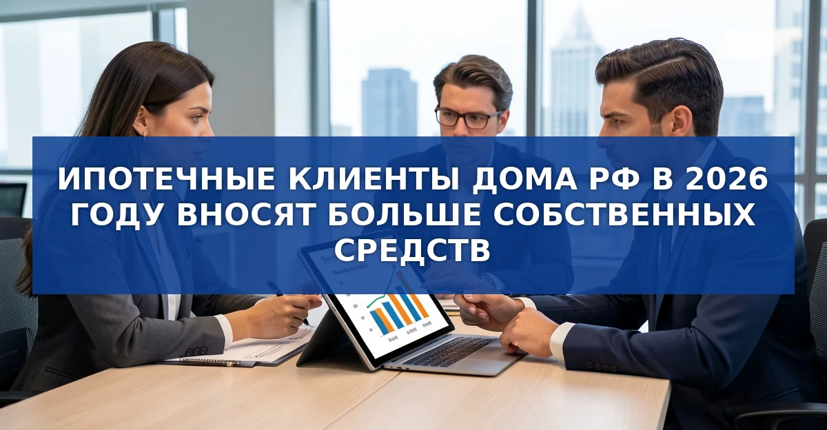 Ипотека 2026: рост первоначального взноса и падение кредитных сумм