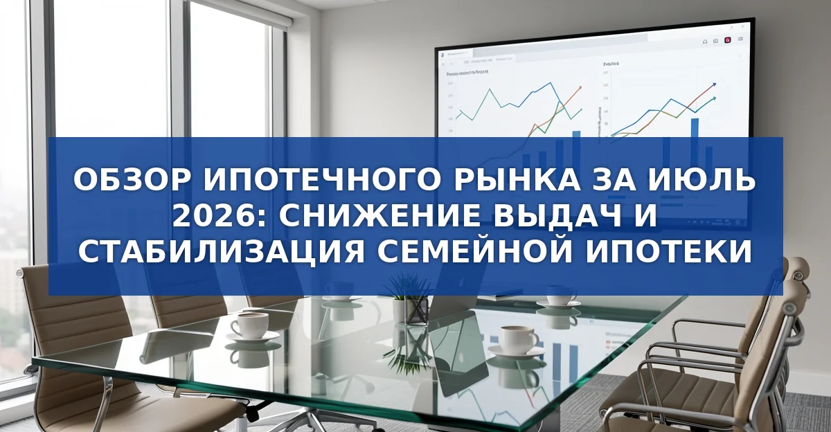 Июль 2026: как изменился рынок ипотечного кредитования в России