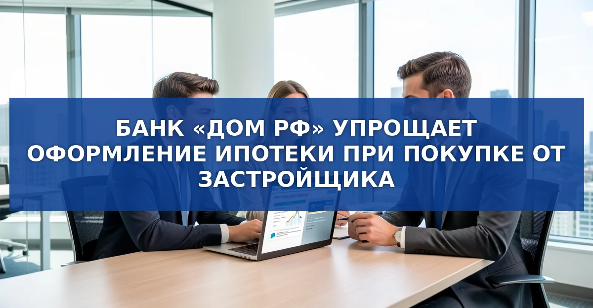Банк «Дом РФ» упростил ипотеку: новые правила без лишних бумаг