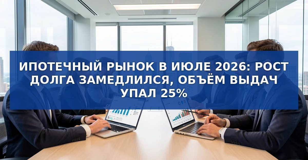 Ипотечный рынок России в июле 2026: замедление роста и новые тенденции
