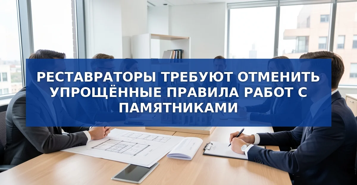 Реставраторы требуют отменить упрощённые процедуры по ремонту памятников