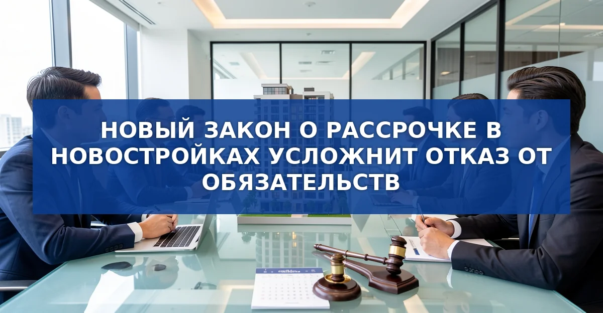 Обложка материала: Новый закон о рассрочке в новостройках: что изменится для дольщиков