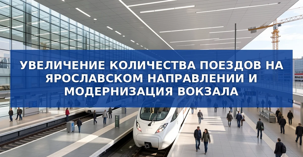 Мэр Москвы объявил о масштабной реконструкции Ярославского вокзала и росте количества поездов