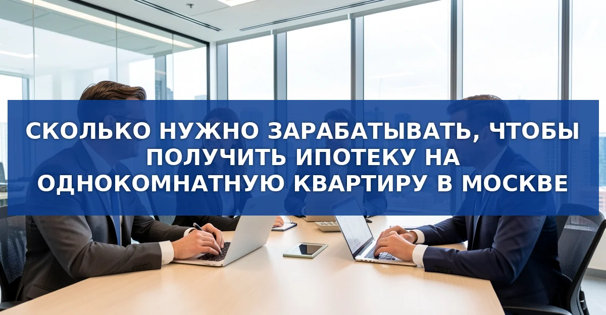 Обложка материала: Сколько нужно зарабатывать, чтобы получить ипотеку на однокомнатную квартиру в Москве