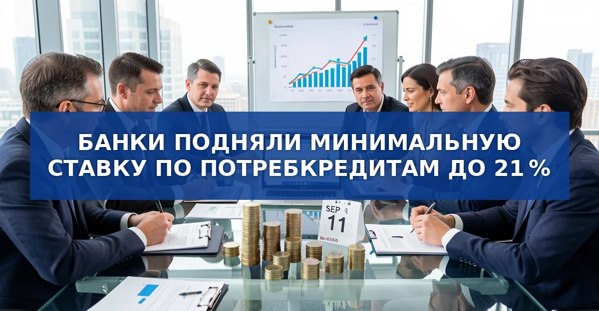 Банки подняли минимальную ставку по потребительским кредитам до 21 %: причины и перспективы