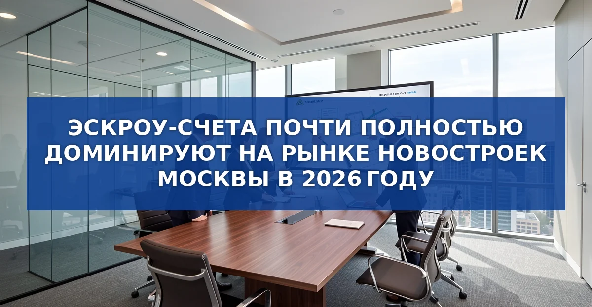 Эскроу‑счета почти полностью заменили традиционные сделки на рынке новостроек Москвы