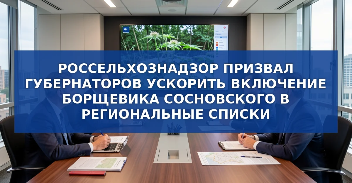 Россельхознадзор требует от регионов включить борщевик Сосновского в перечни опасных растений