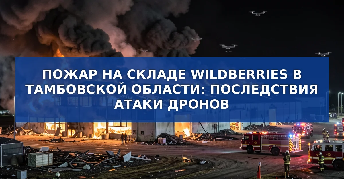Трагедия на складе Wildberries в Тамбове: пожар после удара дронов