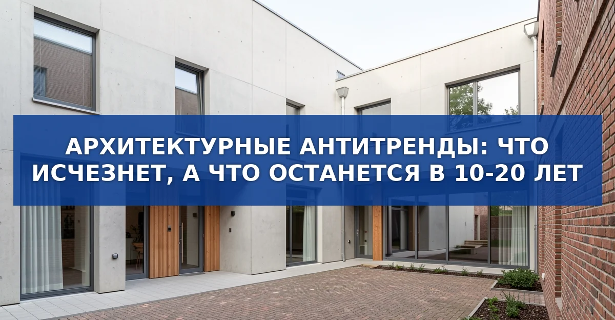 Архитектура от картинки к правде: антиренды и перспективы на десятилетия