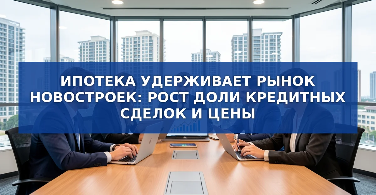 Ипотека удерживает рынок новостроек: рост доли кредитных сделок и среднего чека