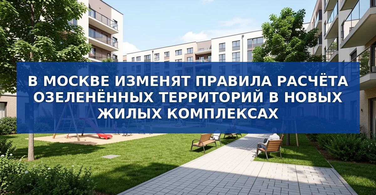 Новые нормы расчёта озеленённых территорий в Москве: что изменится для будущих жителей