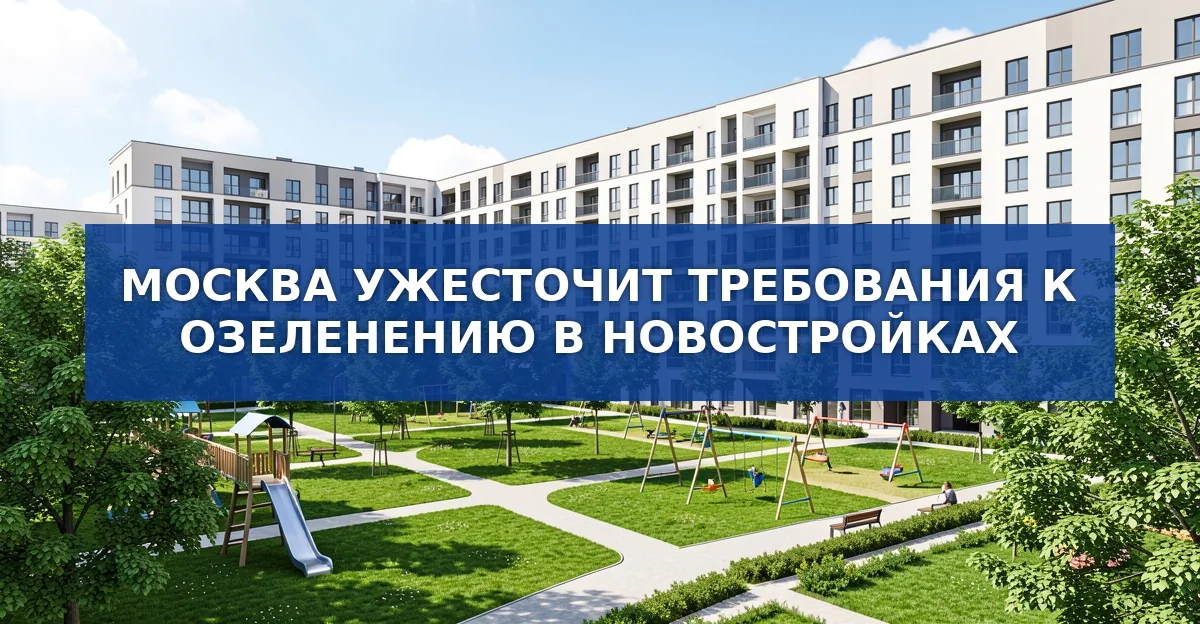 В Москве вводят новые нормы расчёта озеленения в новостройках