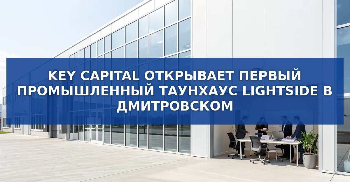KEY CAPITAL открывает первый промышленный таунхаус Lightside в Дмитровском округе