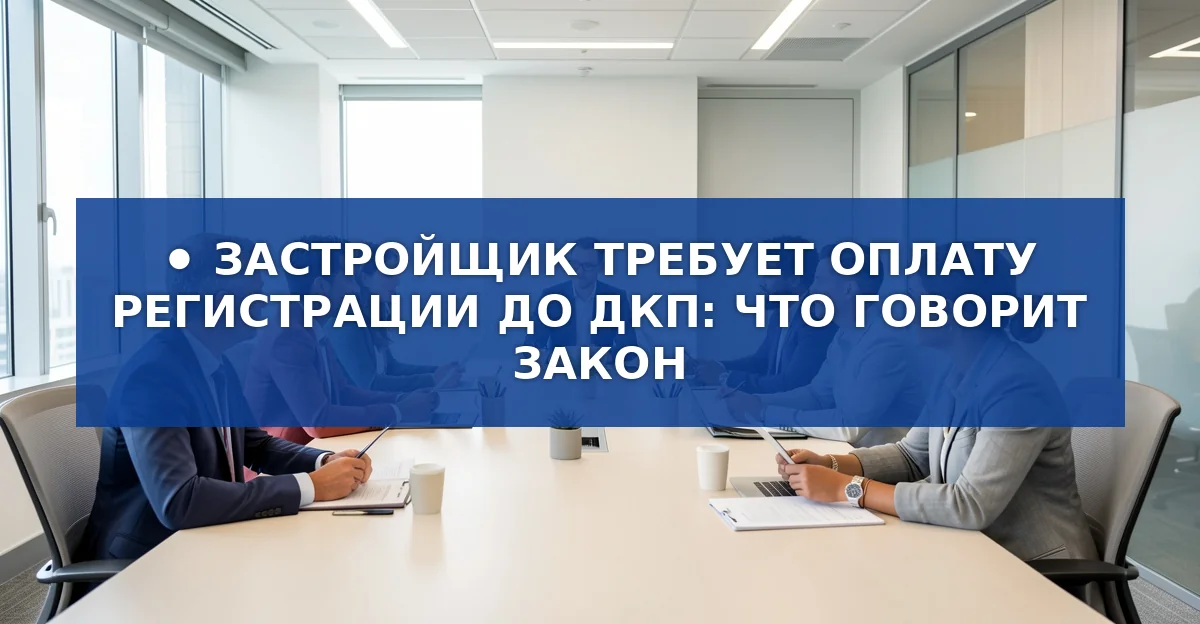 Застройщик требует оплату регистрации до ДКП: что говорит закон и как защитить свои права
