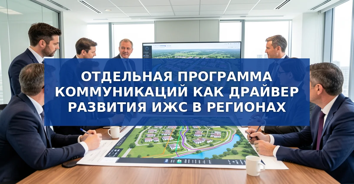 Почему отсутствие коммуникаций тормозит индивидуальное жилищное строительство в России