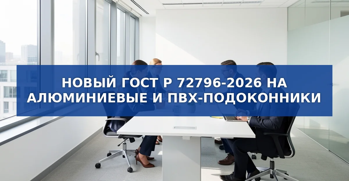 Новый ГОСТ на алюминиевые и ПВХ‑подоконники: что изменится в строительстве