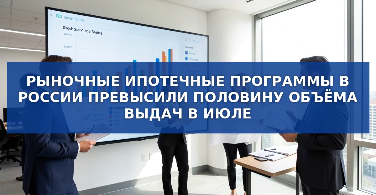 Ипотечный рынок России в июле: рост объёмов, доминирование готового жилья и льготные программы