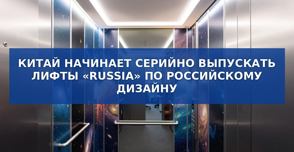 Российский дизайн «Космос»: китайский завод запустил серию лифтов Russia