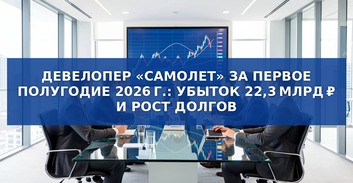 Финансовый отчёт «Самолёта» за первое полугодие 2026 г.: убыток, рост долга и вызовы рынка