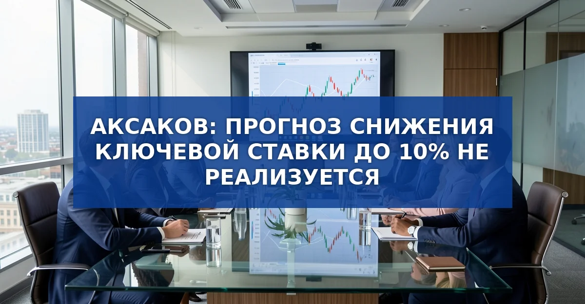 Аксаков признал нереалистичность прогноза снижения ключевой ставки до 10 % к 2026 году