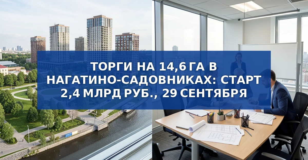 Торги на право комплексного развития 14,6 гектара в Нагатино‑Садовниках