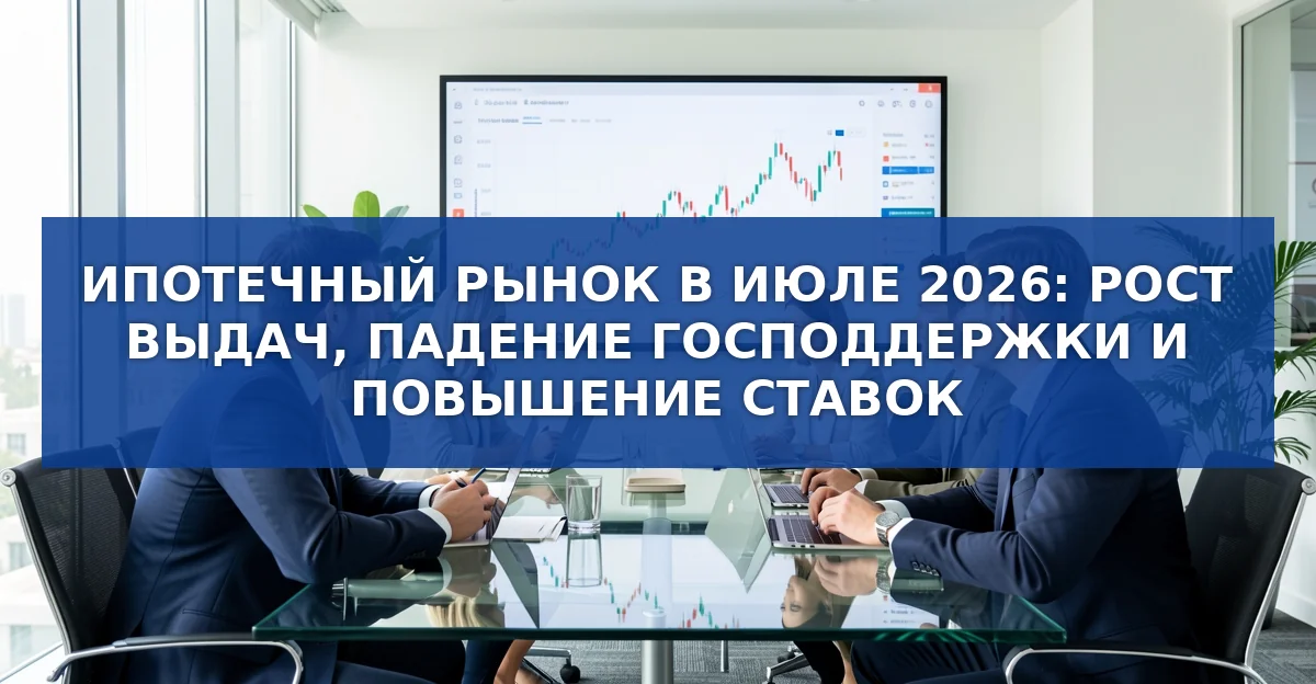 Обложка материала: Ипотечный рынок в России: итоги июля 2026 года и новые тенденции