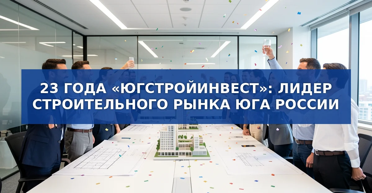 23 года «ЮгСтройИнвест»: путь к лидеру строительного рынка юга России