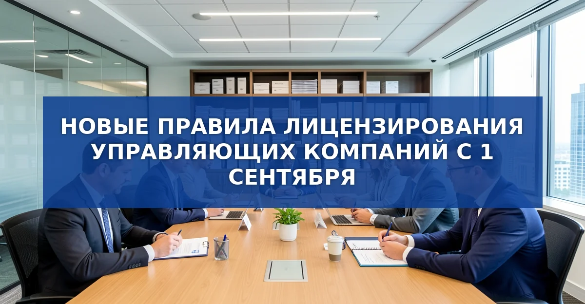 С 1 сентября в России изменятся правила лицензирования управляющих компаний