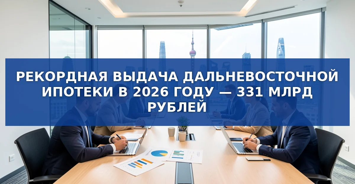 Рекордный объём Дальневосточной ипотеки в 2026 году: 331 млрд рублей