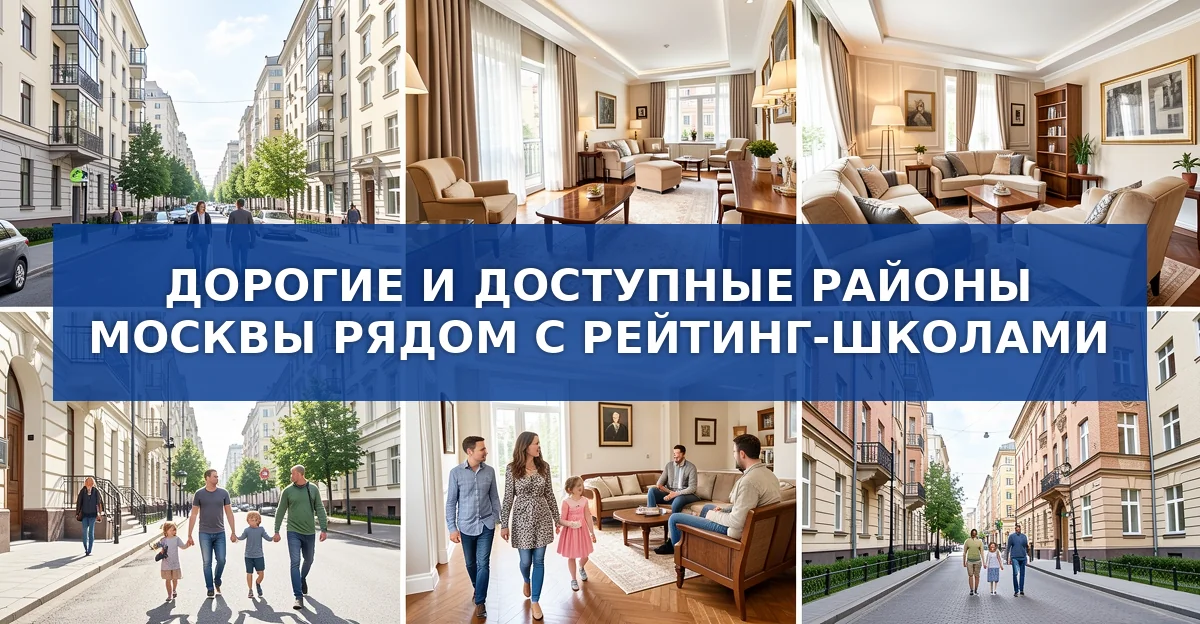 Самые дорогие районы Москвы рядом с рейтинг‑школами: цены на аренду и покупку