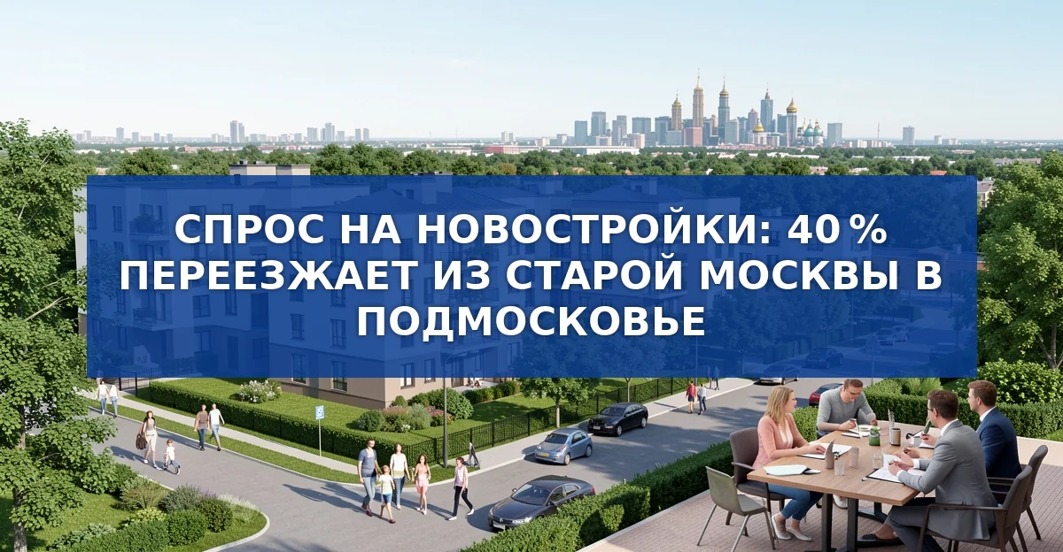 Обложка материала: Спрос на новостройки смещается в Подмосковье: цифры, причины, последствия