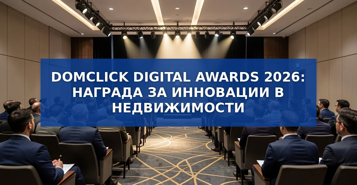 Обложка материала: Domclick Digital Awards 2026: премия за инновации в недвижимости и новые отраслевые стандарты