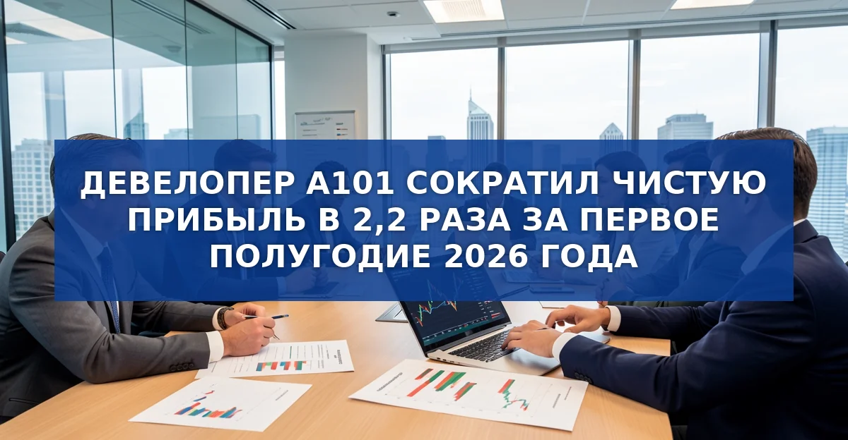 Финансовые результаты А101 за первое полугодие 2026 г.: падение прибыли и вызовы рынка