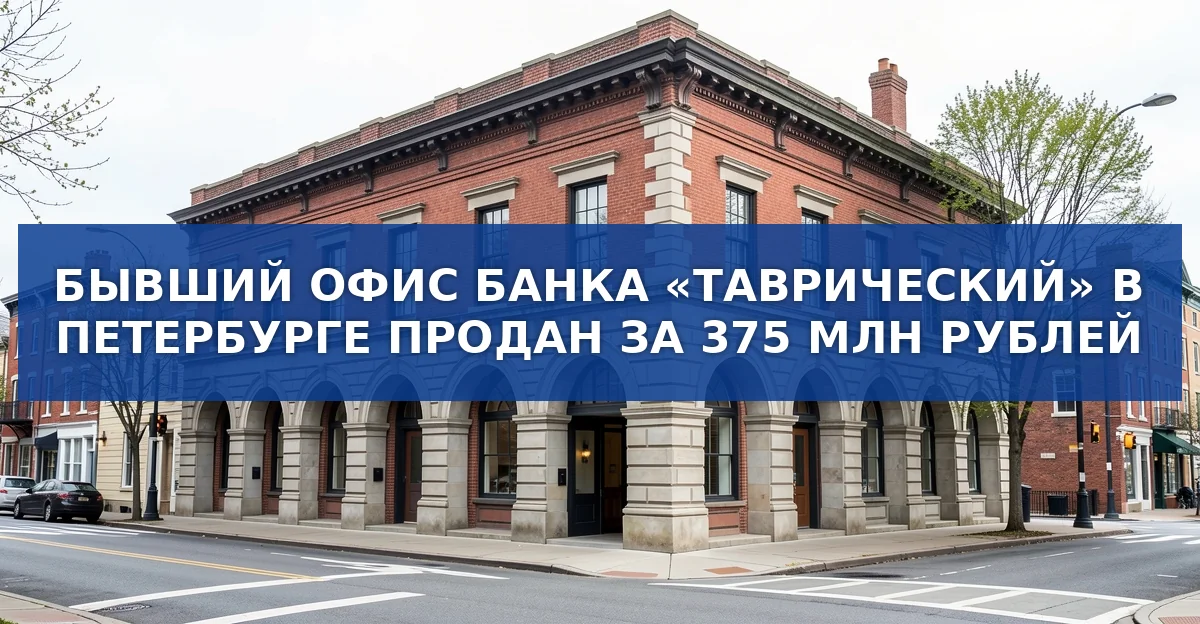 Продажа исторического здания банка «Таврический»: детали сделки и контекст