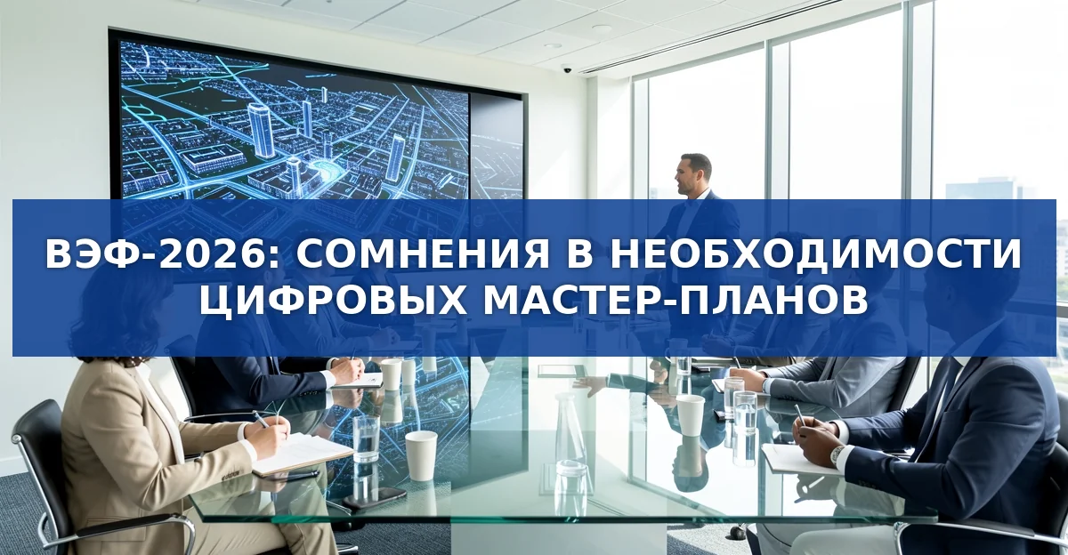 Обложка материала: Цифровые мастер‑планы под вопросом: что сказали на ВЭФ‑2026
