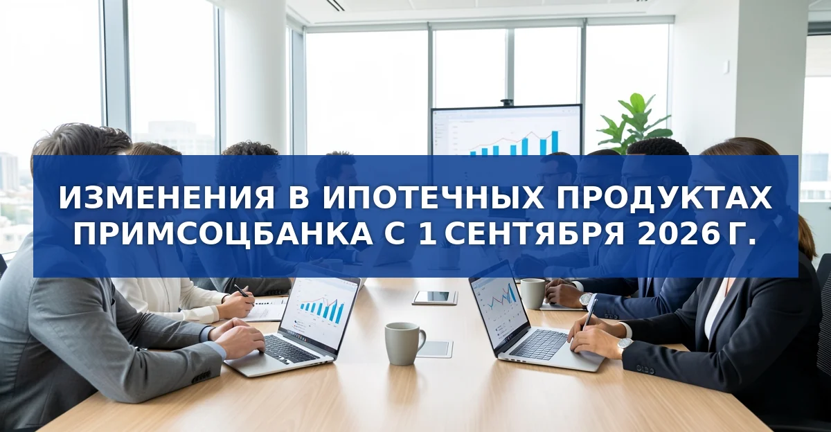 Новые условия ипотечных программ Примсоцбанка с 1 сентября 2026 года