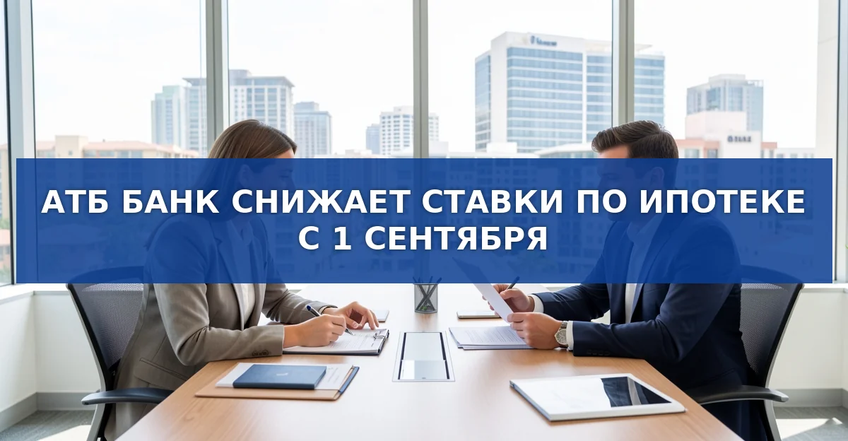 АТБ Банк снижает ипотечные ставки: новые условия с 1 сентября