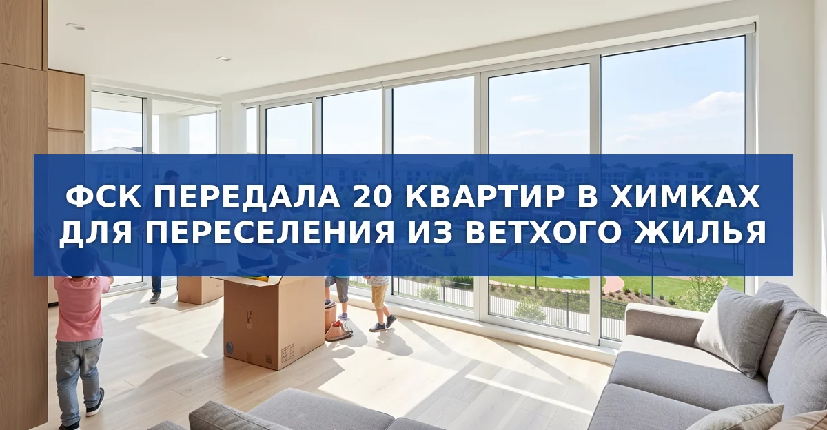 ФСК передала 20 квартир в Химках: масштабная программа переселения из ветхого жилья